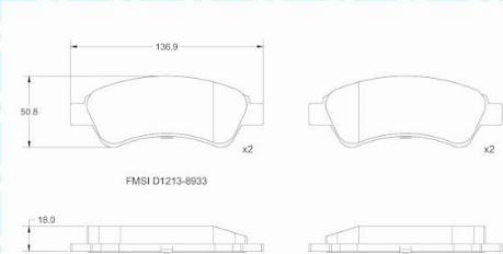 Remy RAP1362 - Тормозные колодки, дисковые, комплект autospares.lv