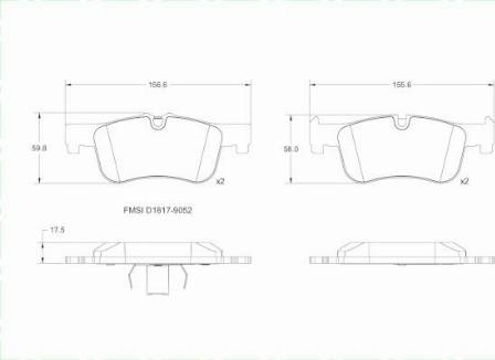 Remy RAP1319 - Тормозные колодки, дисковые, комплект autospares.lv