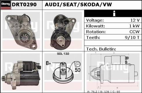 Remy RAS41301 - Стартер autospares.lv