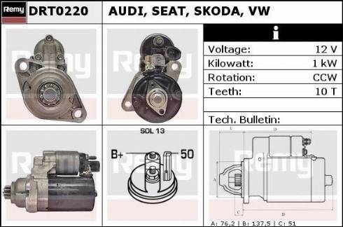 Remy RAS41331 - Стартер autospares.lv