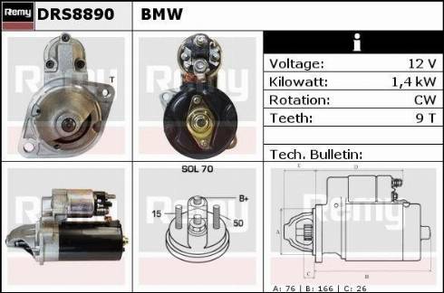 Remy RAS39901 - Стартер autospares.lv