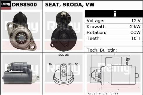 Remy RAS39611 - Стартер autospares.lv