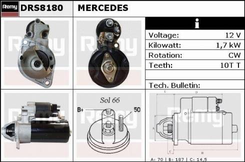 Remy RAS39291 - Стартер autospares.lv