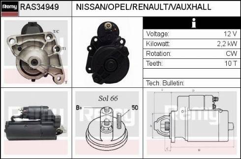 Remy RAS34949 - Стартер autospares.lv