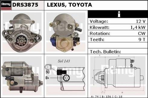 Remy RAS34986 - Стартер autospares.lv