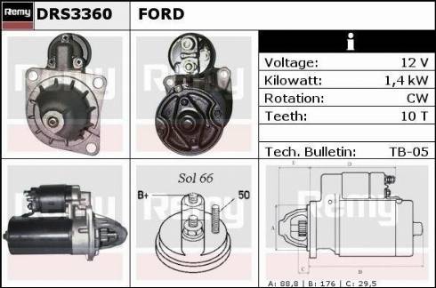 Remy RAS34471 - Стартер autospares.lv