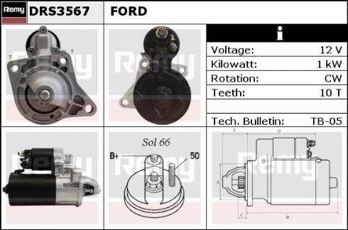 Remy RAS34678 - Стартер autospares.lv