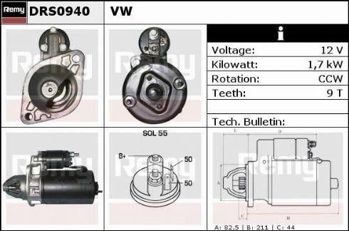 Remy RAS31051 - Стартер autospares.lv