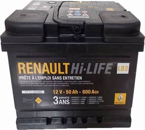 RENAULT 7711130088 - Стартерная аккумуляторная батарея, АКБ autospares.lv