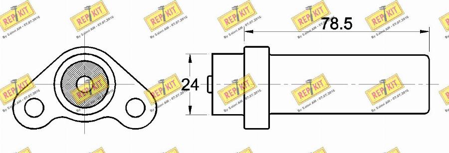 REPKIT RKT3619 - Успокоитель, зубчатый ремень autospares.lv