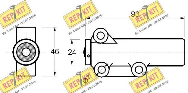 REPKIT RKT2146 - Успокоитель, зубчатый ремень autospares.lv