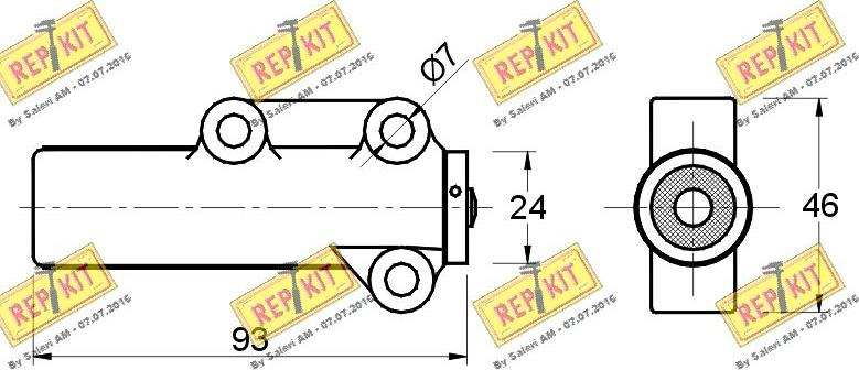 REPKIT RKT2121 - Успокоитель, зубчатый ремень autospares.lv