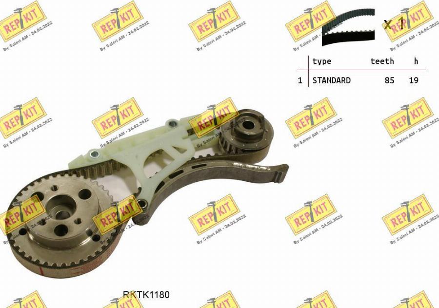 REPKIT RKTK1180 - Комплект зубчатого ремня ГРМ autospares.lv