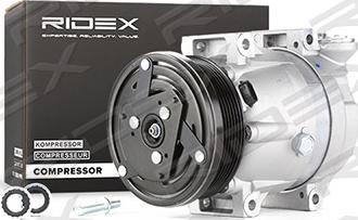 RIDEX 447K0049 - Компрессор кондиционера autospares.lv