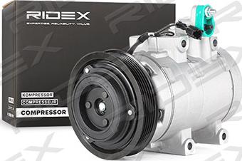 RIDEX 447K0064 - Компрессор кондиционера autospares.lv