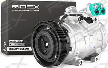 RIDEX 447K0197 - Компрессор кондиционера autospares.lv