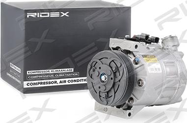 RIDEX 447K0100 - Компрессор кондиционера autospares.lv