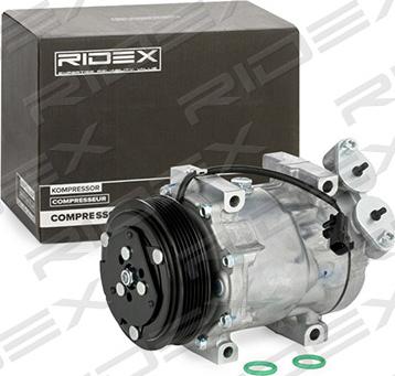 RIDEX 447K0102 - Компрессор кондиционера autospares.lv