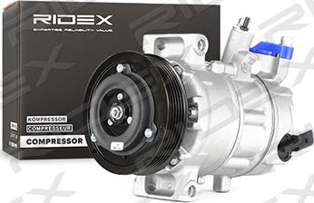 RIDEX 447K0119 - Компрессор кондиционера autospares.lv