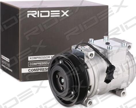 RIDEX 447K0378 - Компрессор кондиционера autospares.lv