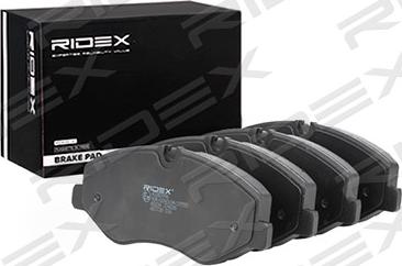 RIDEX 402B0996 - Тормозные колодки, дисковые, комплект autospares.lv