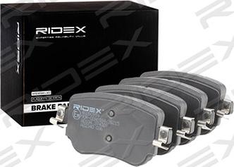 RIDEX 402B0914 - Тормозные колодки, дисковые, комплект autospares.lv