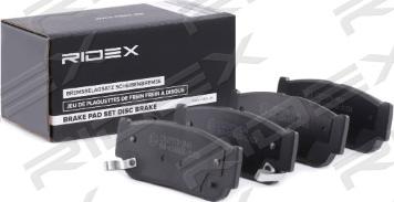 RIDEX 402B0930 - Тормозные колодки, дисковые, комплект autospares.lv