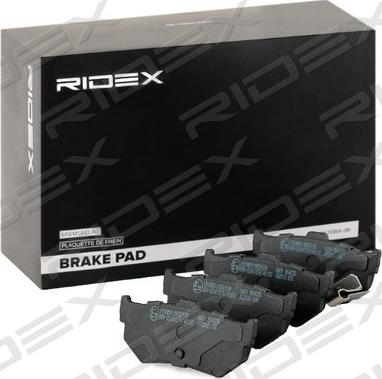 RIDEX 402B0931 - Тормозные колодки, дисковые, комплект autospares.lv