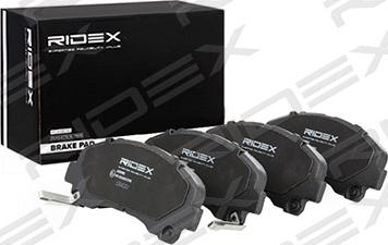 RIDEX 402B0923 - Тормозные колодки, дисковые, комплект autospares.lv