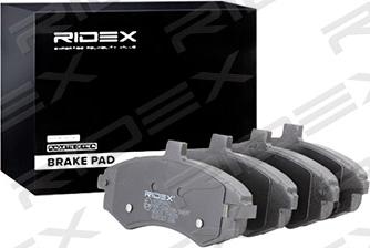 RIDEX 402B0442 - Тормозные колодки, дисковые, комплект autospares.lv