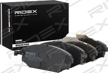 RIDEX 402B0485 - Тормозные колодки, дисковые, комплект autospares.lv