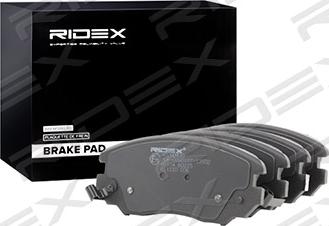 RIDEX 402B0430 - Тормозные колодки, дисковые, комплект autospares.lv