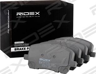 RIDEX 402B0432 - Тормозные колодки, дисковые, комплект autospares.lv