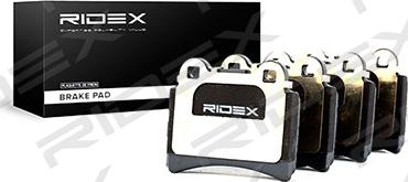 RIDEX 402B0530 - Тормозные колодки, дисковые, комплект autospares.lv