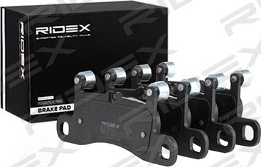 RIDEX 402B0618 - Тормозные колодки, дисковые, комплект autospares.lv