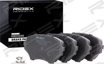 RIDEX 402B0632 - Тормозные колодки, дисковые, комплект autospares.lv
