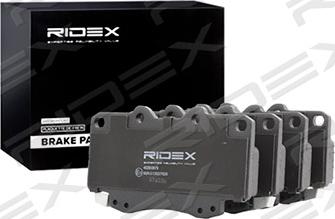 RIDEX 402B0679 - Тормозные колодки, дисковые, комплект autospares.lv