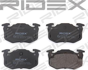 RIDEX 402B0050 - Тормозные колодки, дисковые, комплект autospares.lv
