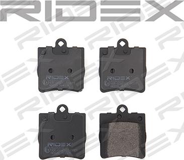 RIDEX 402B0032 - Тормозные колодки, дисковые, комплект autospares.lv