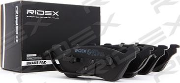 RIDEX 402B0166 - Тормозные колодки, дисковые, комплект autospares.lv