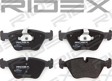 RIDEX 402B0116 - Тормозные колодки, дисковые, комплект autospares.lv