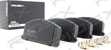 RIDEX 402B0185 - Тормозные колодки, дисковые, комплект autospares.lv