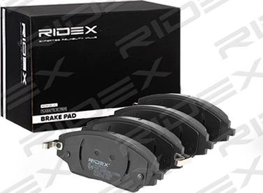 RIDEX 402B0892 - Тормозные колодки, дисковые, комплект autospares.lv