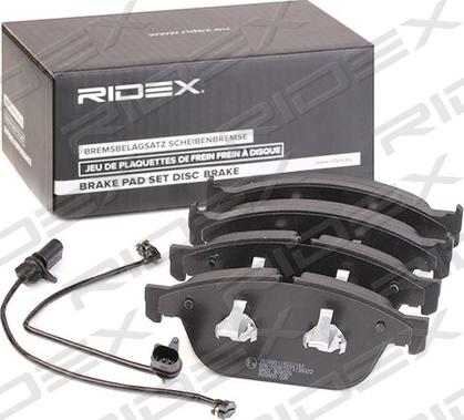 RIDEX 402B0842 - Тормозные колодки, дисковые, комплект autospares.lv