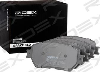 RIDEX 402B0857 - Тормозные колодки, дисковые, комплект autospares.lv