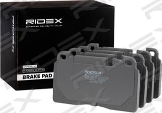 RIDEX 402B0869 - Тормозные колодки, дисковые, комплект autospares.lv