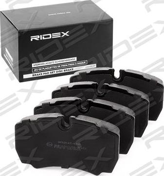 RIDEX 402B0865 - Тормозные колодки, дисковые, комплект autospares.lv