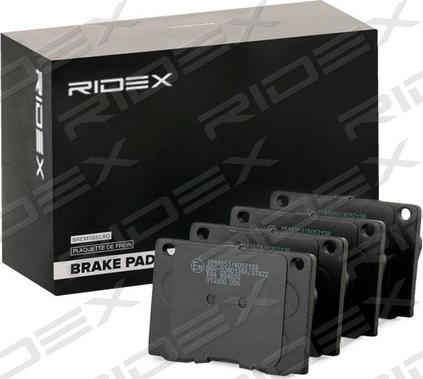 RIDEX 402B0806 - Тормозные колодки, дисковые, комплект autospares.lv