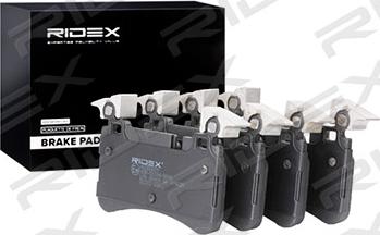 RIDEX 402B0829 - Тормозные колодки, дисковые, комплект autospares.lv