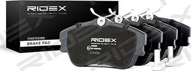 RIDEX 402B0355 - Тормозные колодки, дисковые, комплект autospares.lv